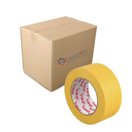 24 Buc Bandă mascare Vibac 219, Solvent, Galben, 50 mm x 50 m