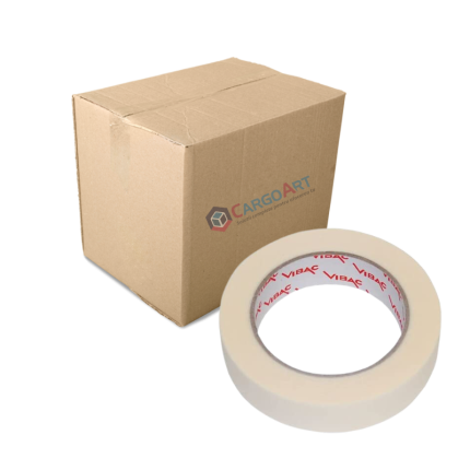 36 Buc Bandă de mascare, Vibac 219, Solvent, Bej, 25 mm x 50 m